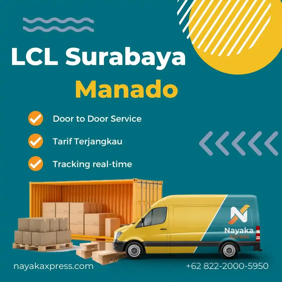 ekspedisi lcl surabaya manado