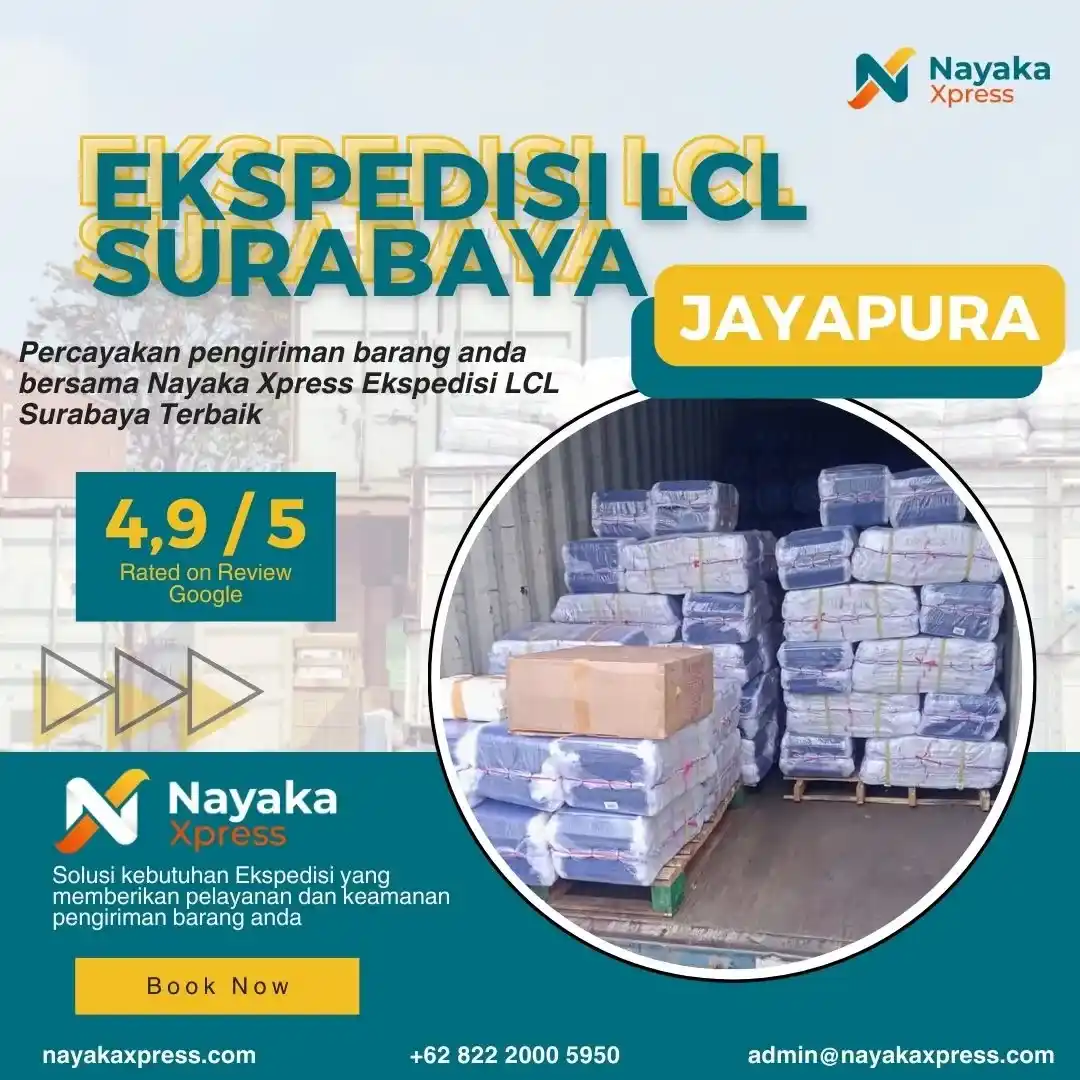 ekspedisi lcl surabaya jayapura