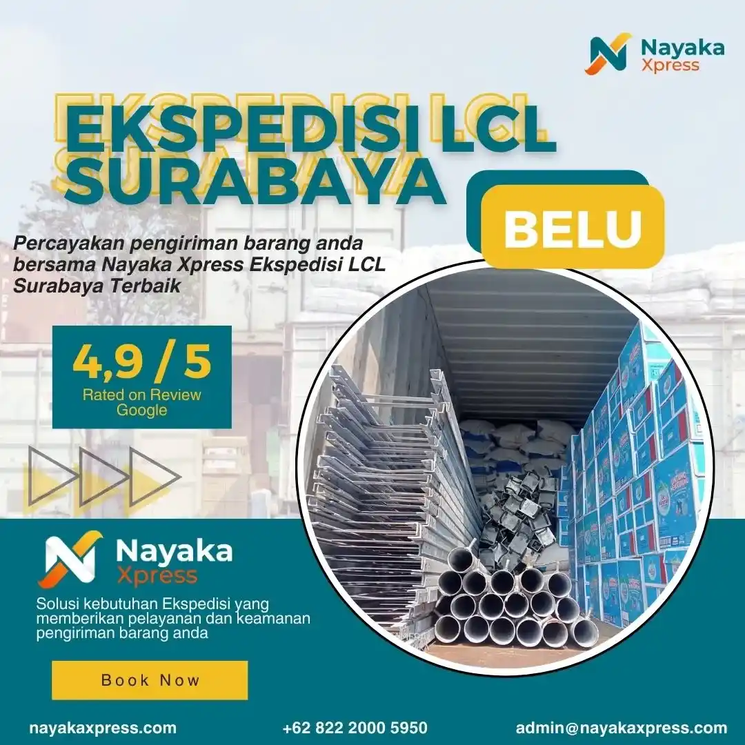 ekspedisi lcl surabaya belu