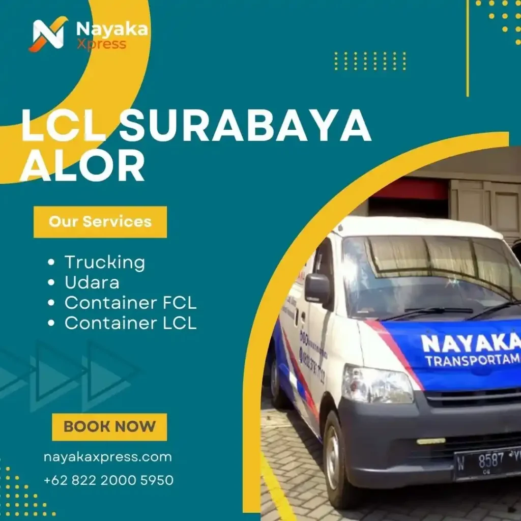 ekspedisi lcl surabaya alor