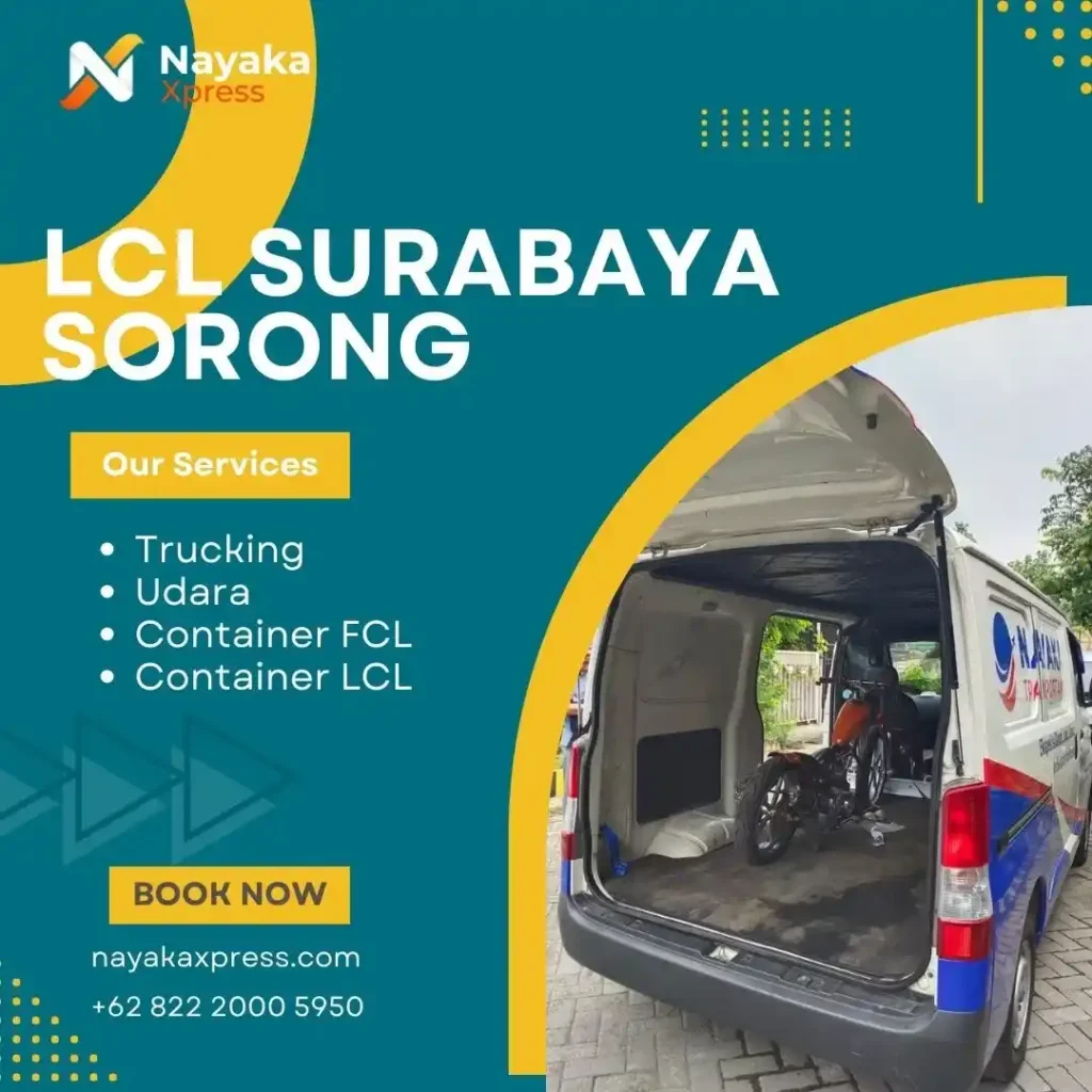 ekspedisi lcl surabaya sorong