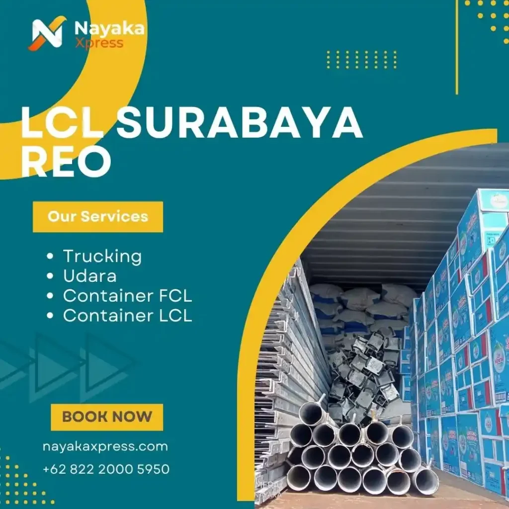 ekspedisi lcl surabaya reo
