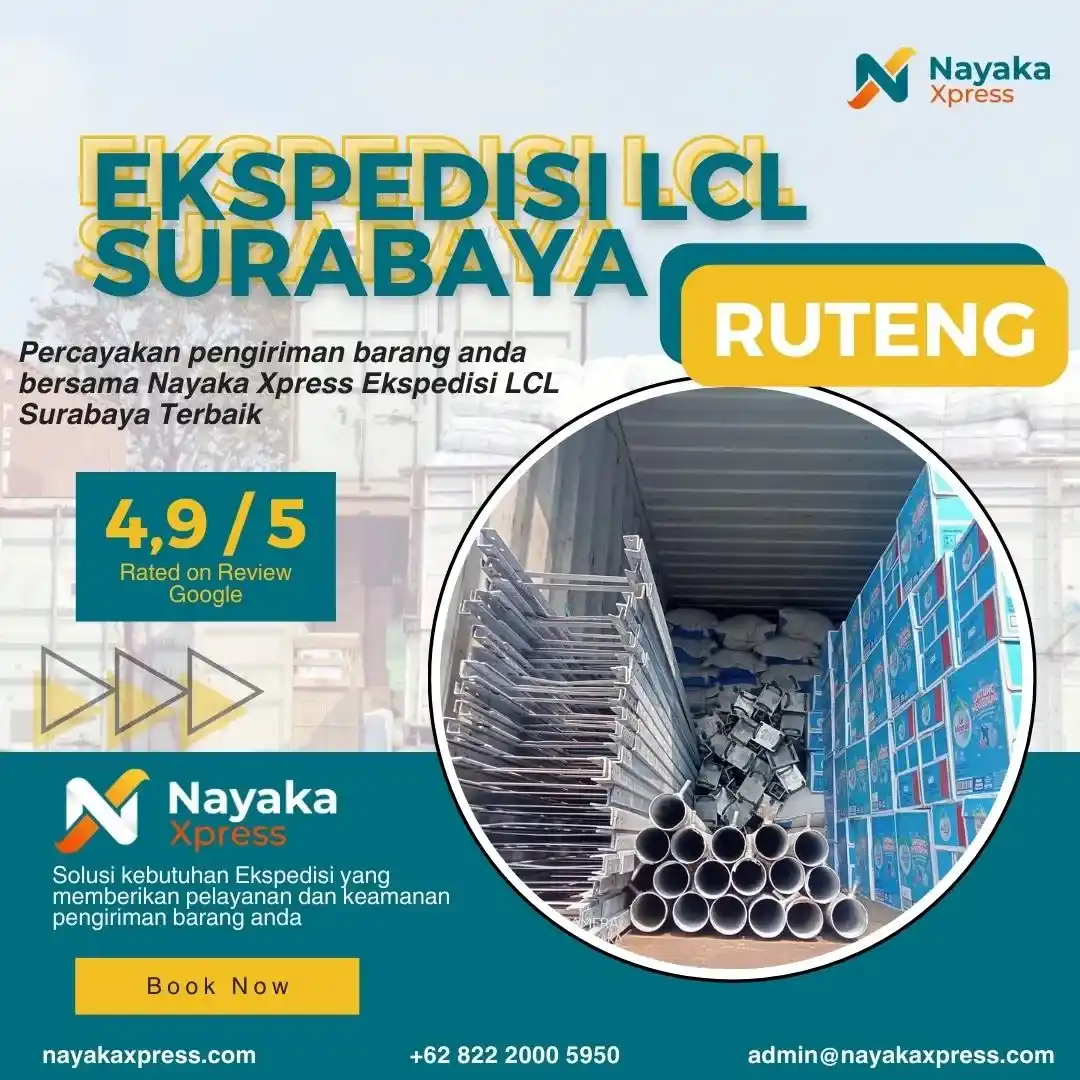 ekspedisi lcl surabaya ruteng
