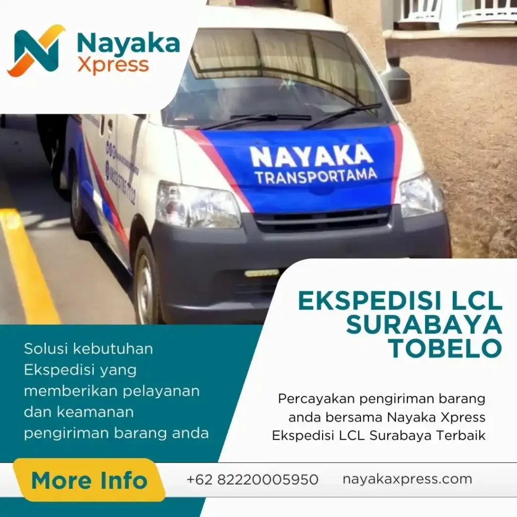 ekspedisi lcl surabaya tobelo