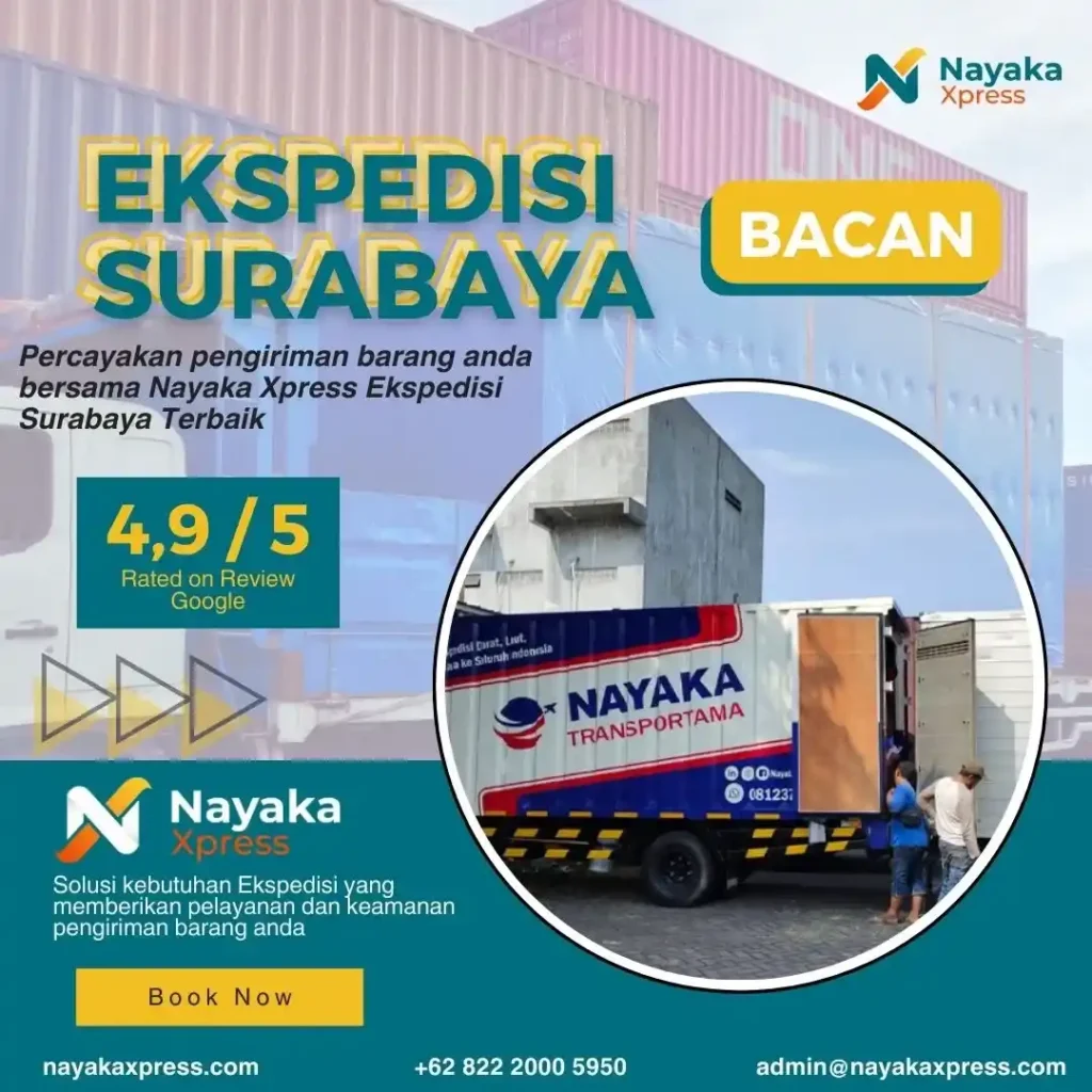 ekspedisi surabaya bacan