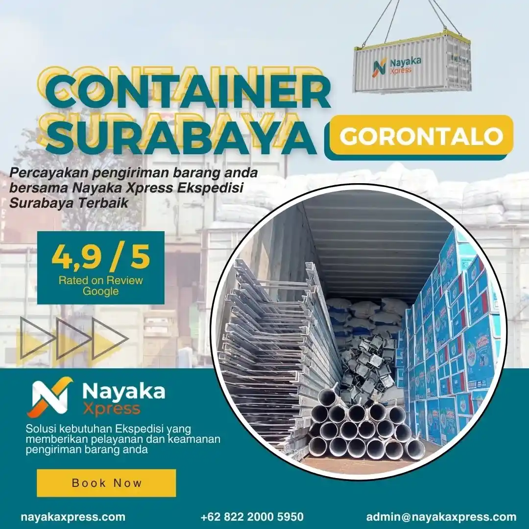 ekspedisi container surabaya gorontalo