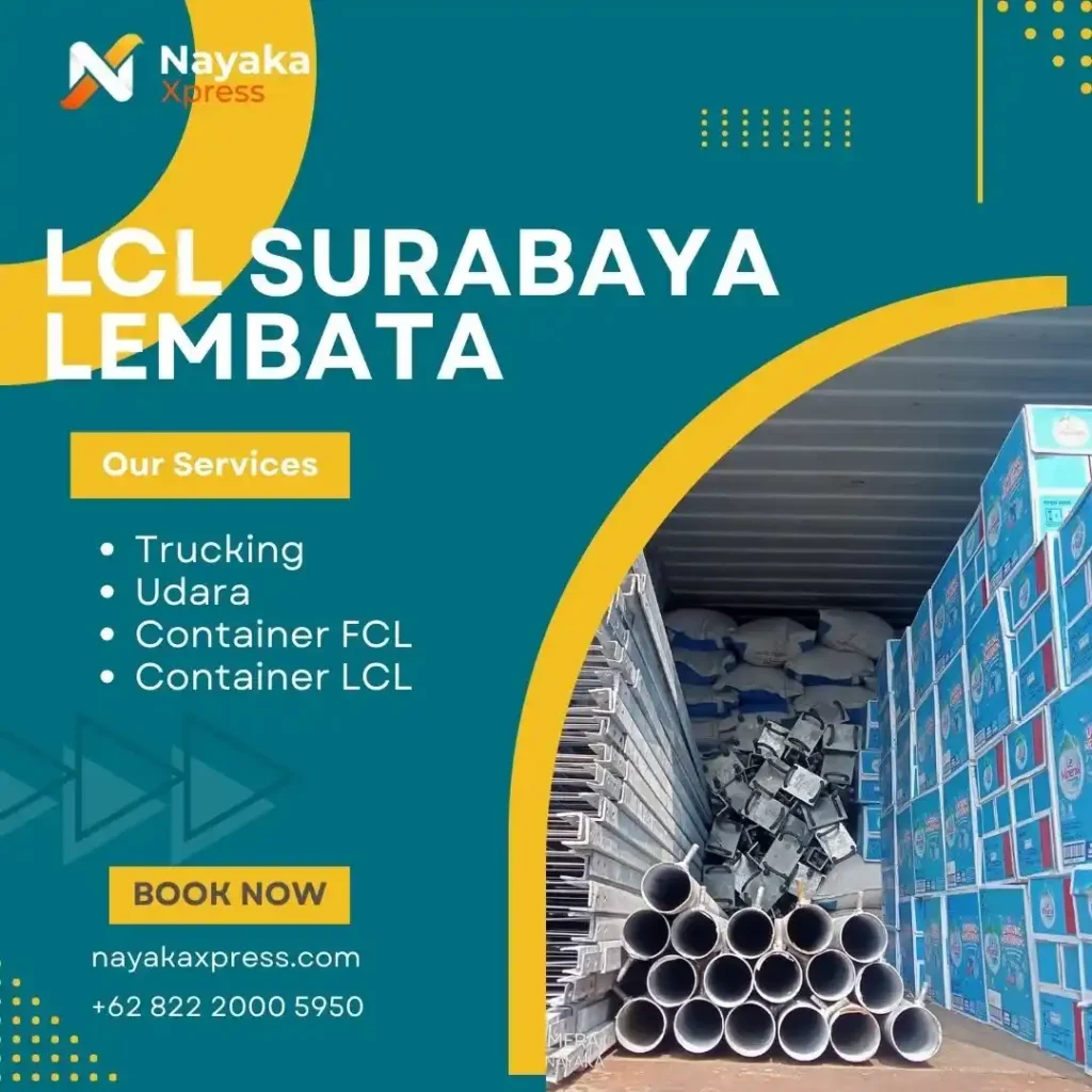 ekspedisi lcl surabaya lembata