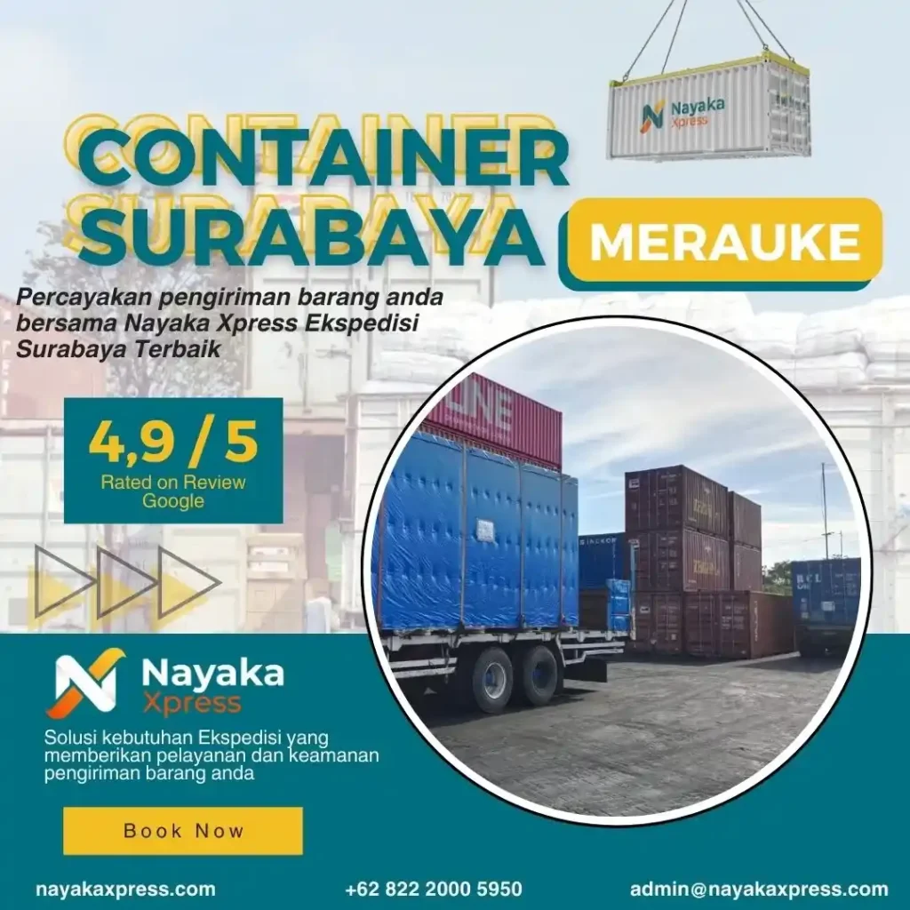 ekspedisi container surabaya merauke