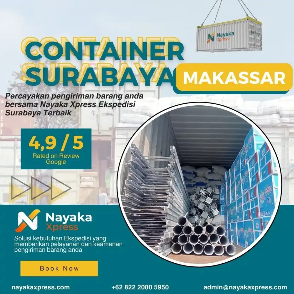 ekspedisi container surabaya makassar