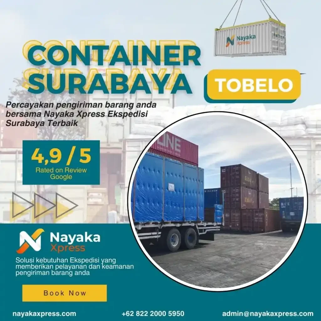 ekspedisi container surabaya tobelo