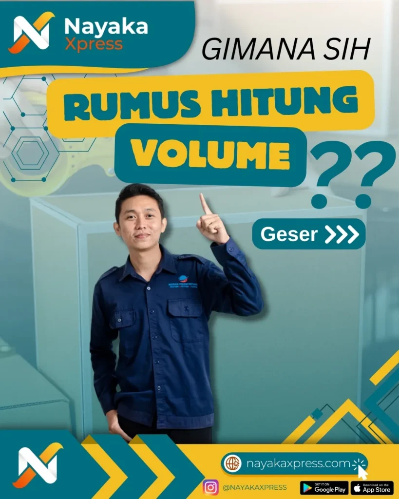 cara menghitung volume barang